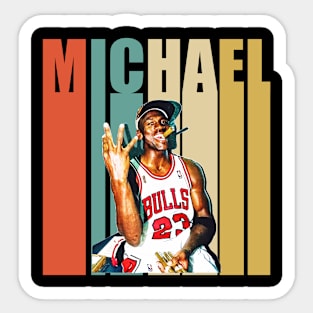 Retro Color Michael Jordan Sticker